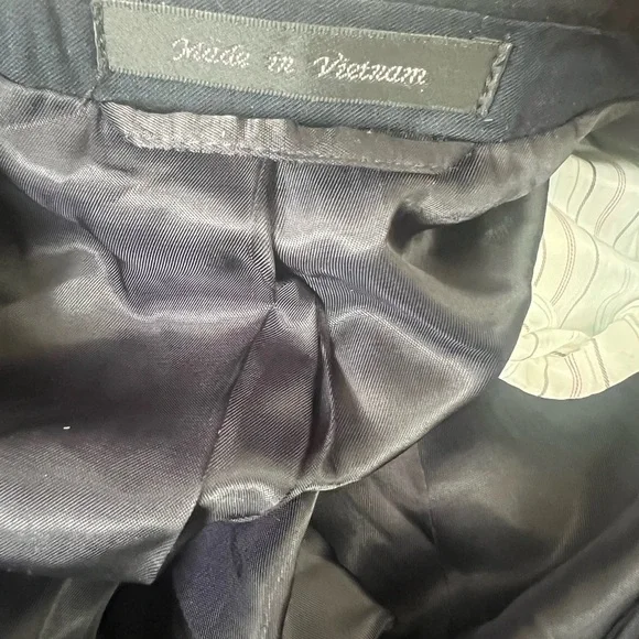 Lauren Ralph Lauren Boys Blazer Suit Jacket Size 10 R Navy Blue Gold Buttons - Picture 3 of 5